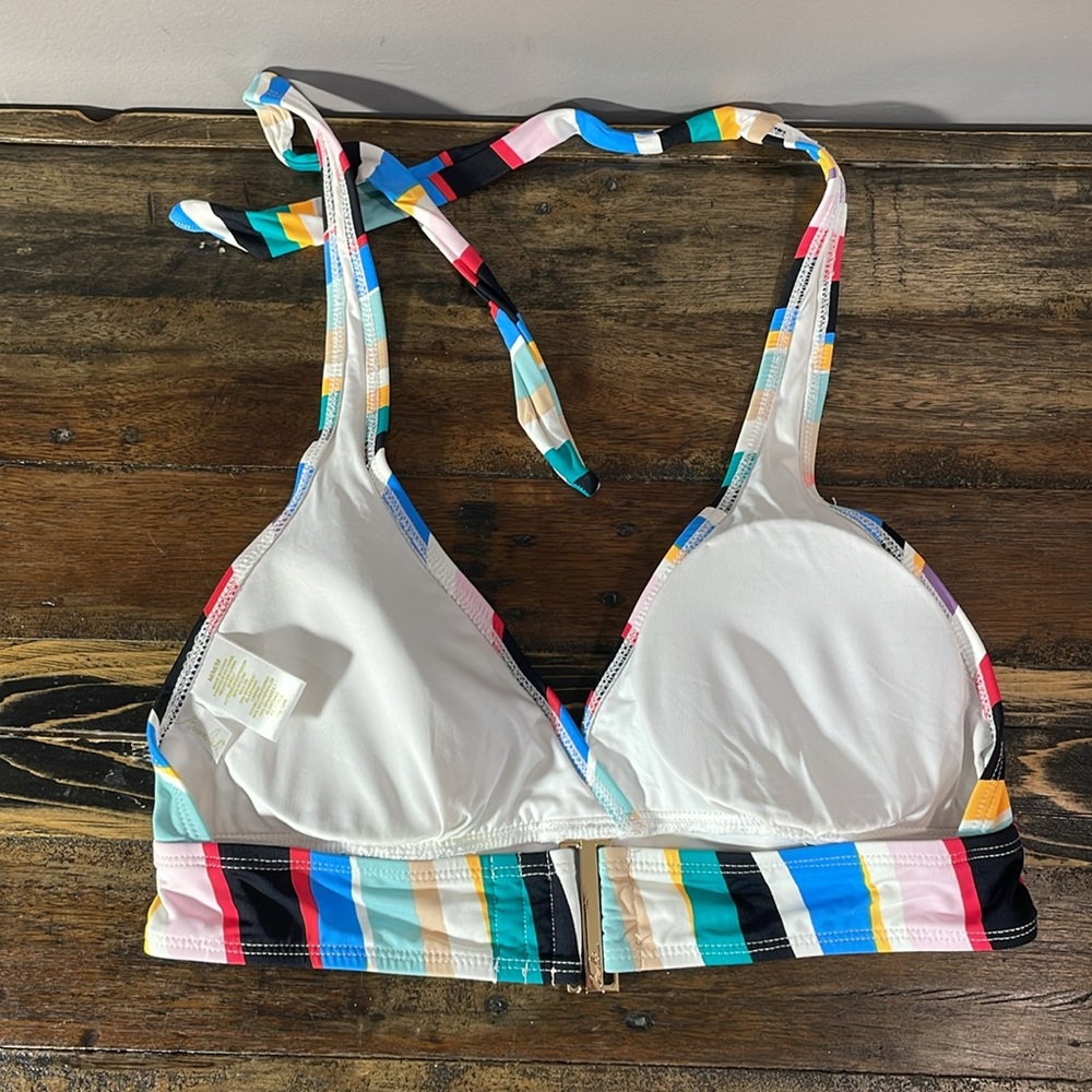 Anne Cole bikini with skort in cute stripe size medium - sold as two piece suit - Picture 5 of 17